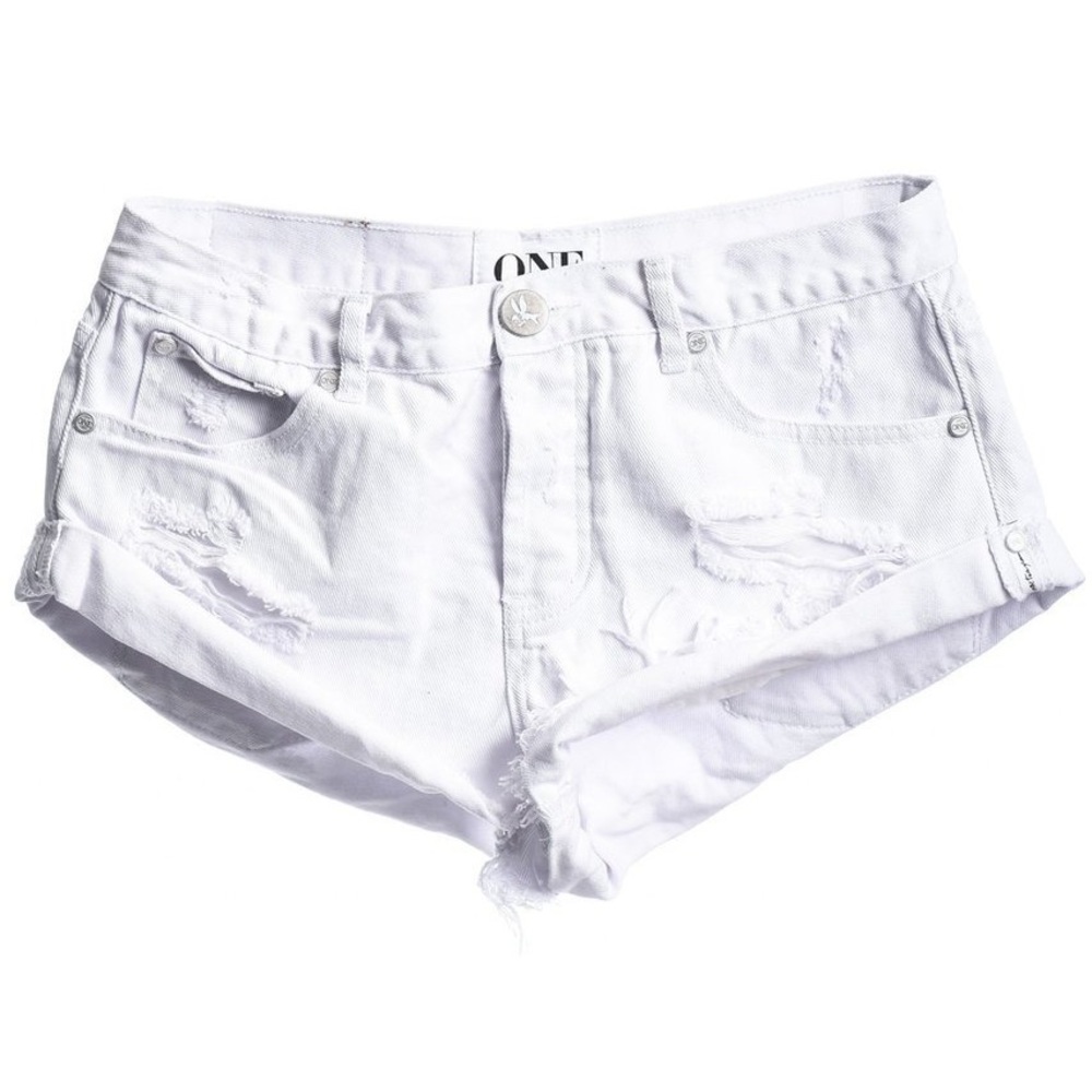 One Teaspoon White Bandit Shorts